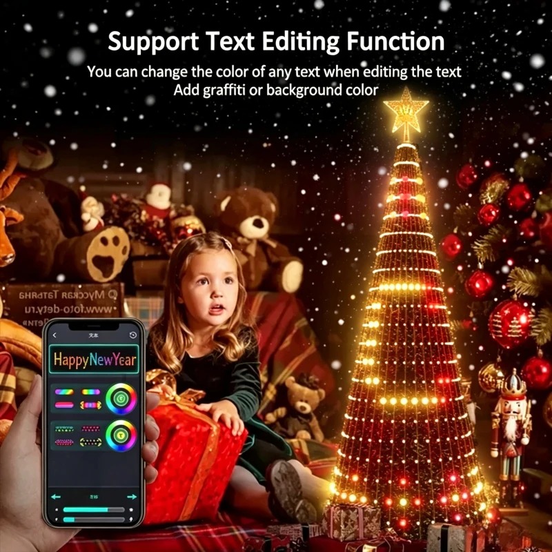 Lighting Christmas Decor - Luz Inteligente RGB para la Punta
