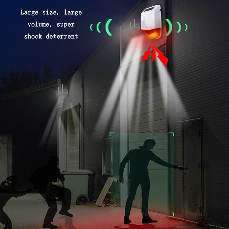 Lighting Visual - Alarma inteligente inalámbrica de 433 MHz,