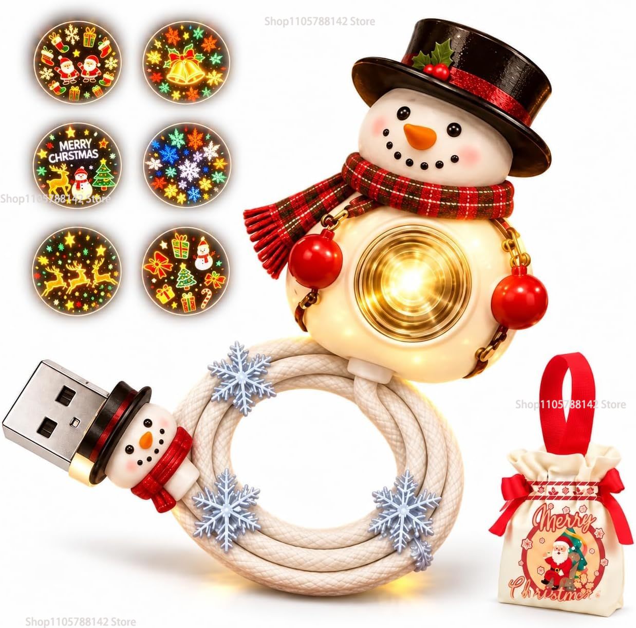 Lighting Christmas Decor - Proyector de luces navideñas con forma