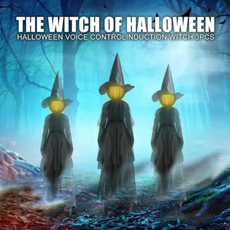 1 unidad de bruja de Halloween - Up Lighting Decor reseña y precio