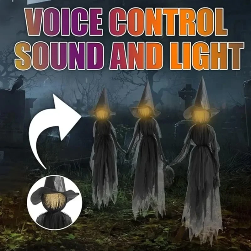 1 unidad de bruja de Halloween - Up Lighting Decor reseña y precio