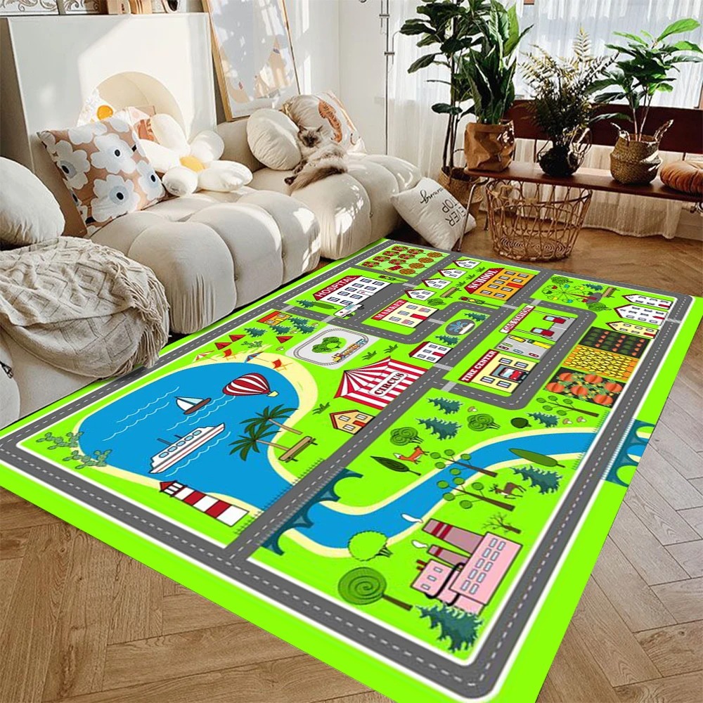 Alfombra de Juego Interactiva  - Lighting Mcqueen Bedroom Decor reseña y precio