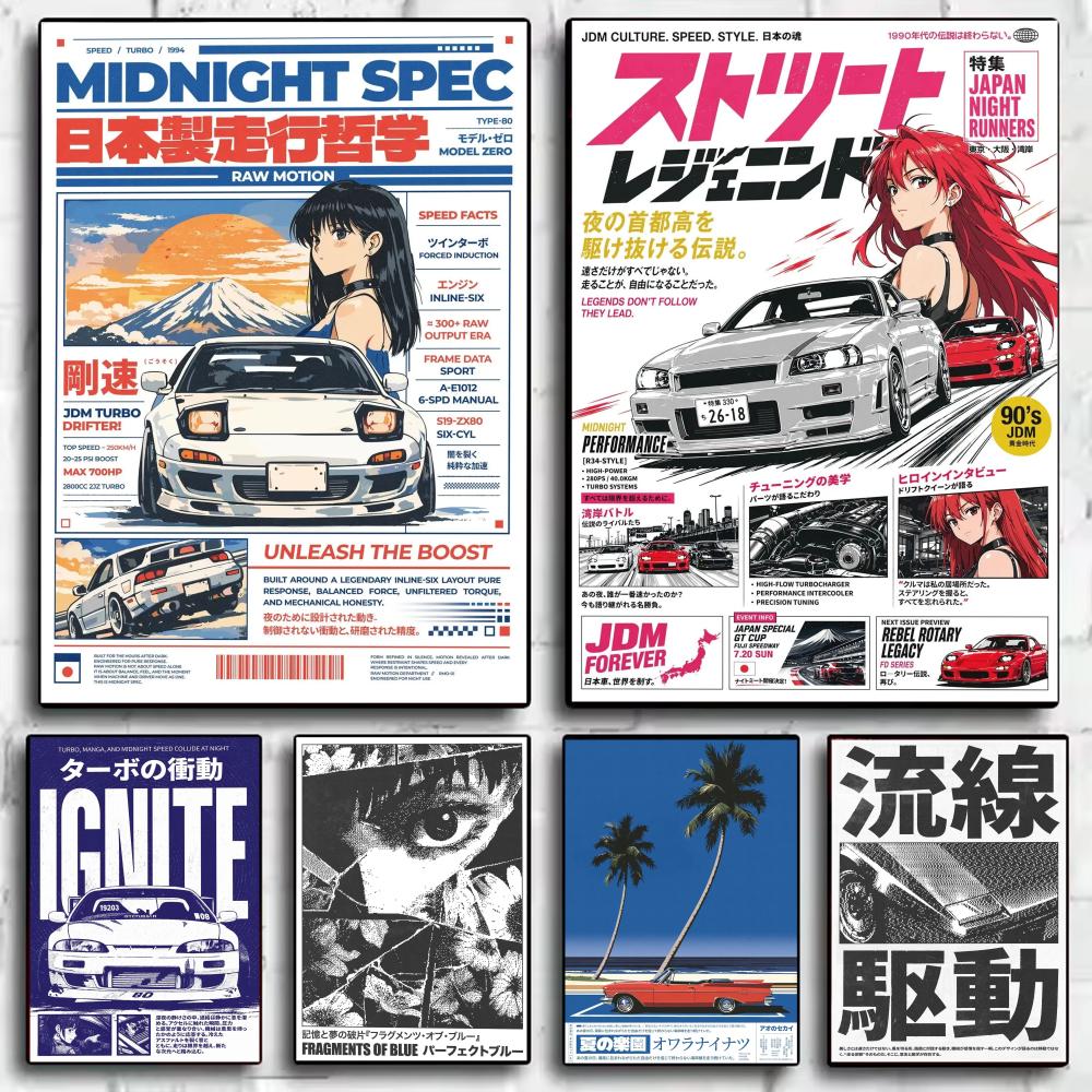 Póster de estilo Japandi Car T - Lighting Mcqueen Bedroom Decor reseña y precio