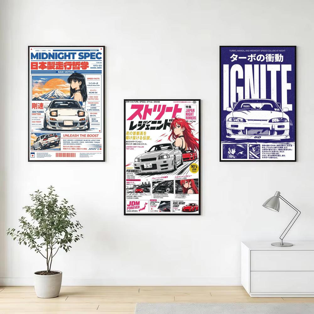 Póster de estilo Japandi Car T - Lighting Mcqueen Bedroom Decor reseña y precio