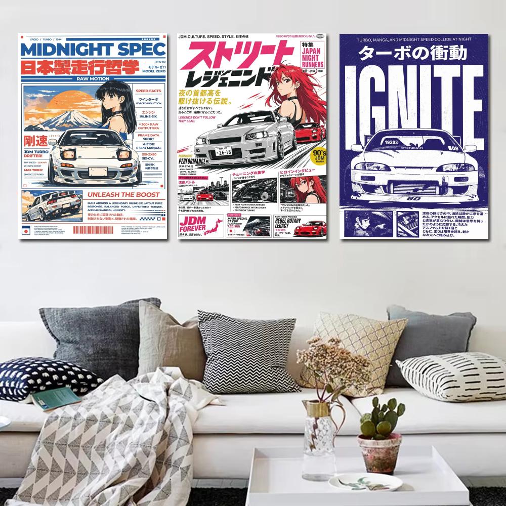 Póster de estilo Japandi Car T - Lighting Mcqueen Bedroom Decor reseña y precio