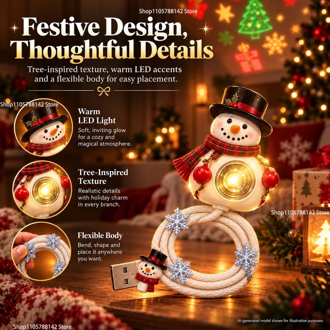 Proyector de luces navideñas c - Lighting Christmas Decor reseña y precio